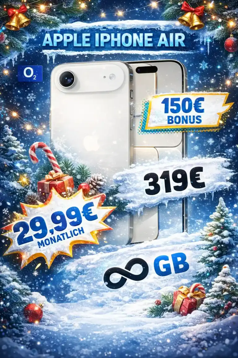 iPhone Air + o2 Unlimited 📱 eff. -0,60 €/Monat