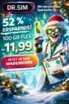 DR. SIM Angebote: 100 GB Vodafone Flat für 11,99€ – FLEX