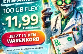 DR. SIM Angebote: 100 GB Vodafone Flat für 11,99€ – FLEX