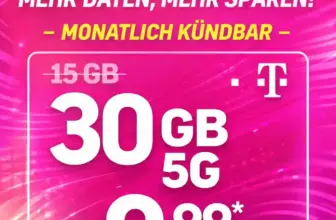 📱 HIGH mobile: 30 GB im Telekom-Netz ab 9,99 €/Monat ✓
