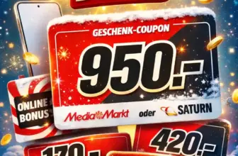 Handyvertrag mit Coupon 🎁 Bis 950€ MediaMarkt-Gutschein!