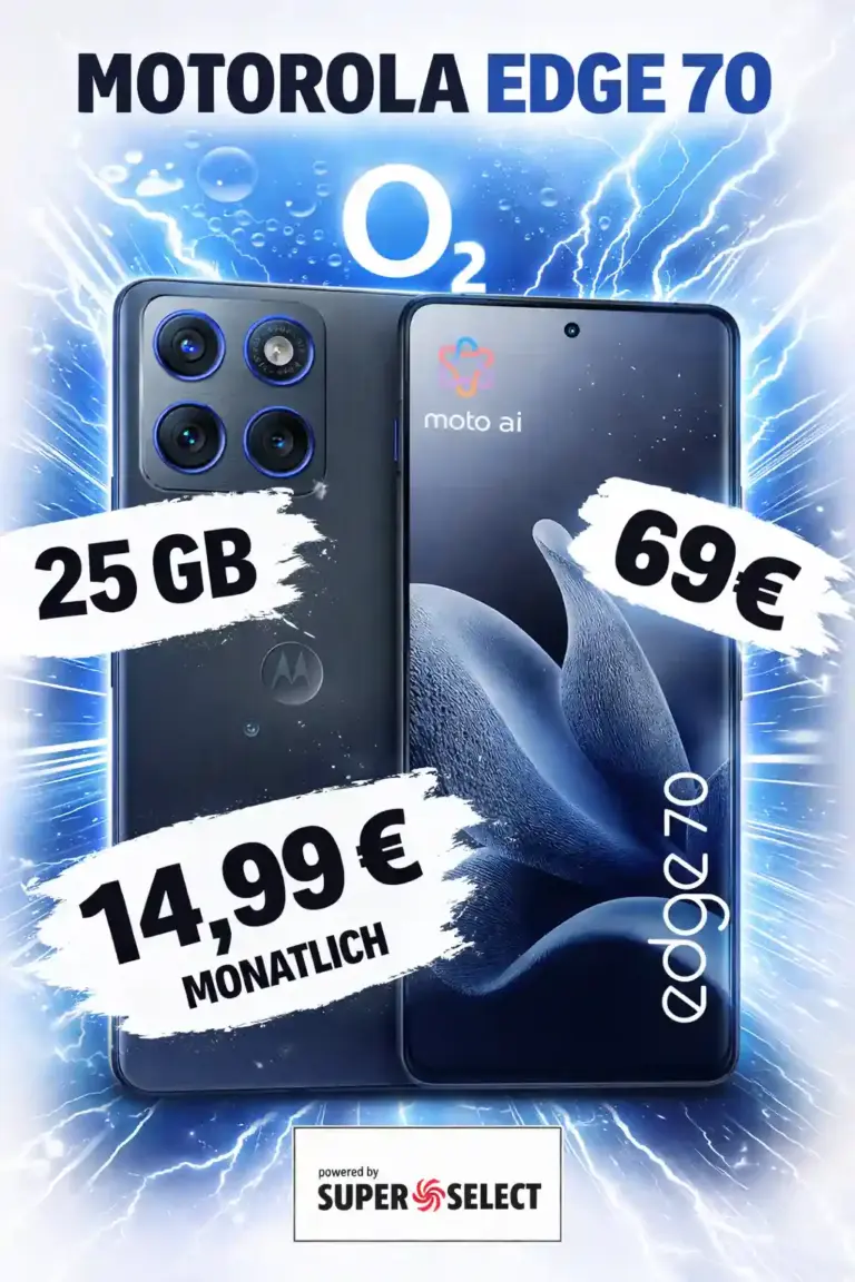 📱 Motorola Edge 70 ab eff. -8,93 € mtl. | 214 € sparen ✅