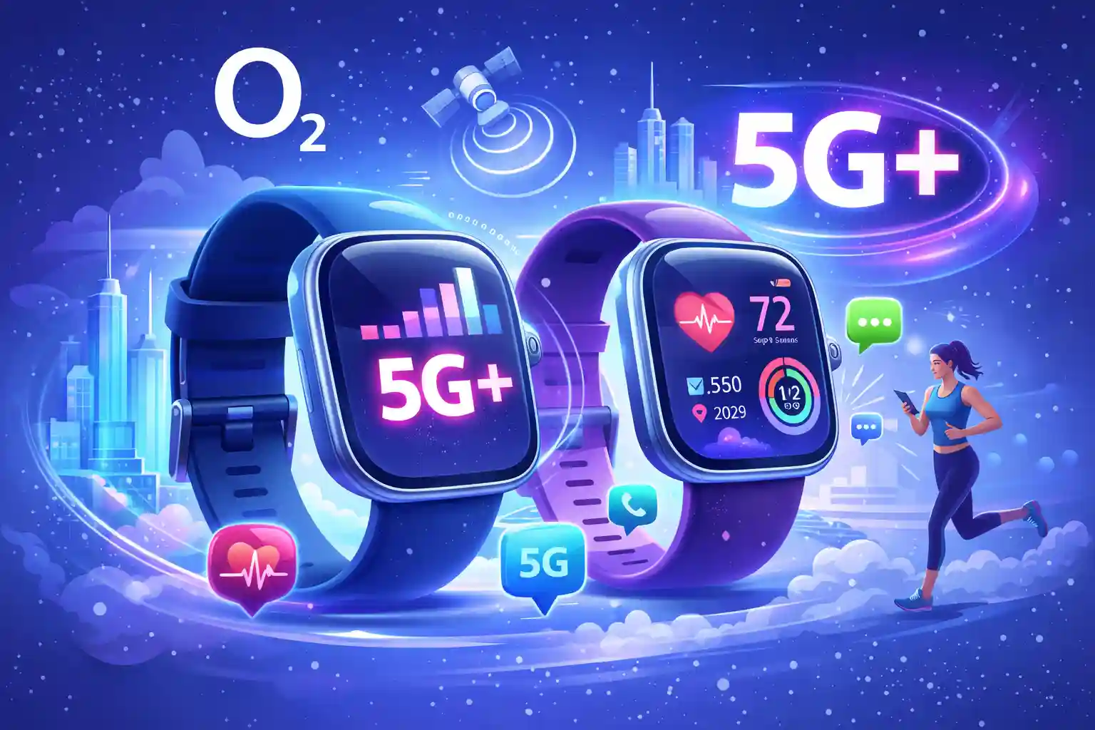 📱 o2 5G+ Pack mit RedCap: Gratis 5G für Smartwatches