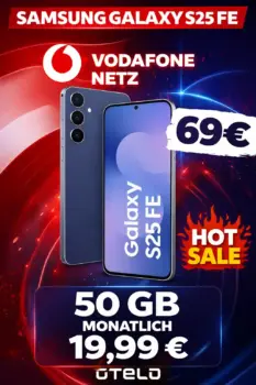 📱 Galaxy S25 FE + otelo 50 GB für 19,99€ | Eff. 3,11€ ✓