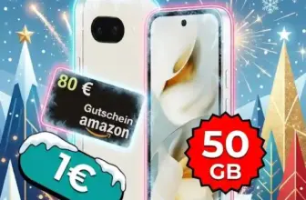 📱 Pixel 9a für 1€ + 80€ Amazon + 50 GB für ~0,49€/Monat