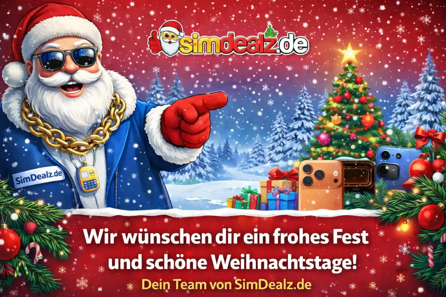 Frohe Weihnachten 2025 | SimDealz.de