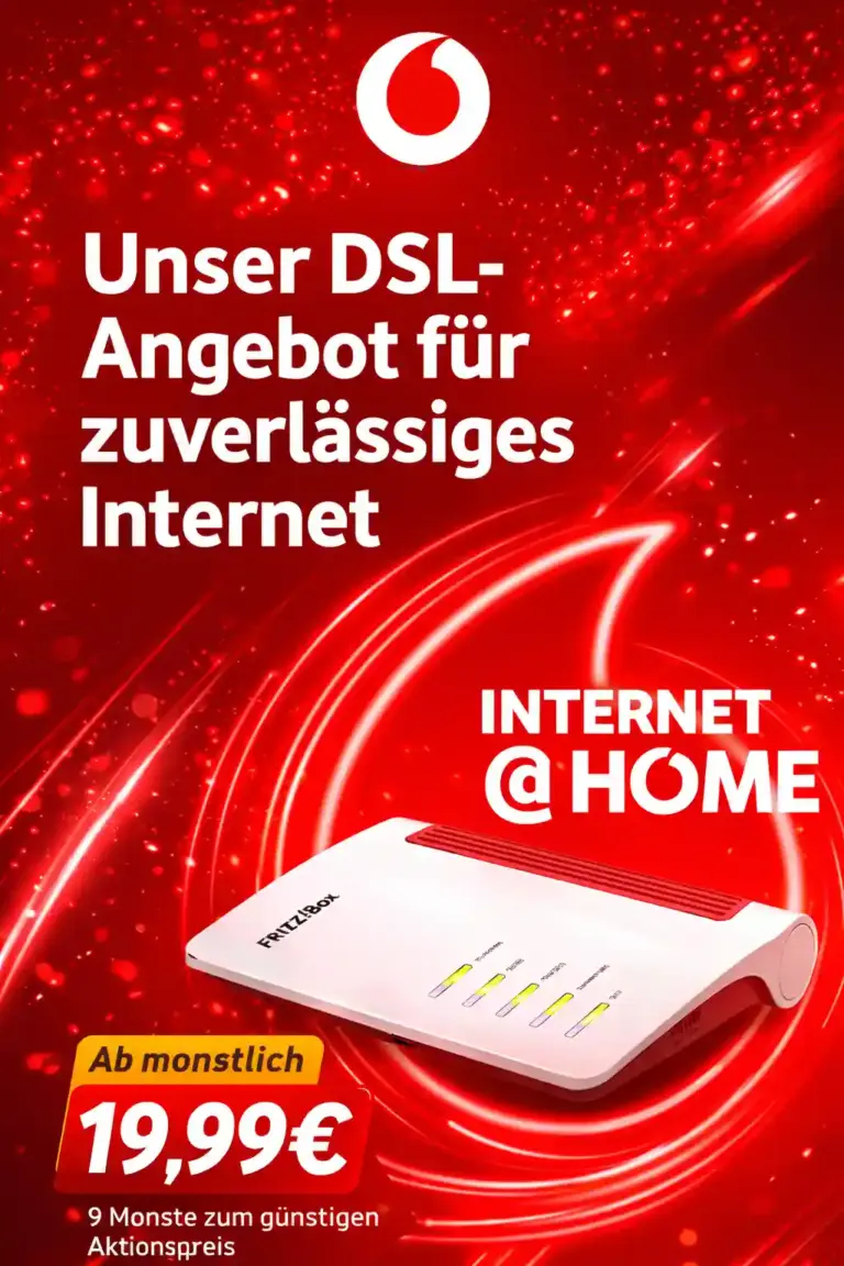 Vodafone DSL: Bis 310€ Cashback | Ab 24,78€/Monat ✓