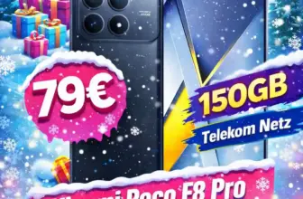 📱 POCO F8 Pro 512GB + congstar 150GB 5G für 10,68€/Monat