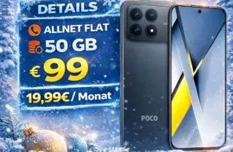 📱 POCO F8 Pro + 50 GB 5G für 3,28 €/Monat