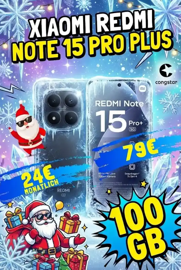 📱 Redmi Note 15 Pro+ 5G ab 5,04 €/mtl. im Telekom-Netz