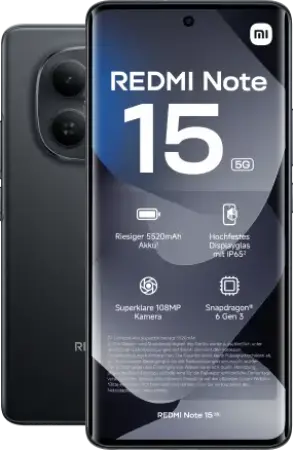 Xiaomi Redmi Note 15 5G 128 GB für 4.99 EUR mit Vodafone Smart Ultimate ∞