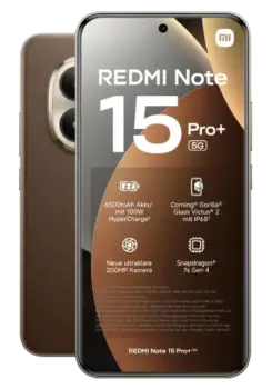 Xiaomi Redmi Note 15 Pro Plus 5G 512 GB für 4.99 EUR mit Vodafone Smart Ultimate ∞
