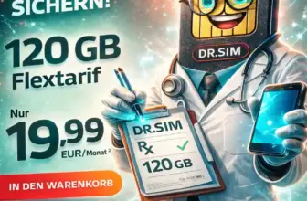 DR.SIM Tarife Vodafone: 30 GB 5G Allnet Flat ab 9,99 €