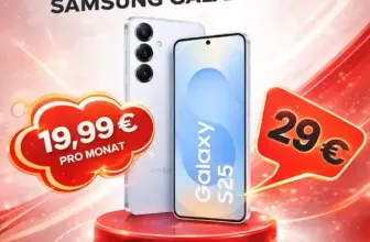 📱 Galaxy S25 für 29€ + Vodafone 20 GB 5G für 19,99 €