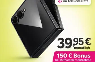 📱 Galaxy Z Flip 7 + Telekom 50 GB ab 2,70€ eff. ✓