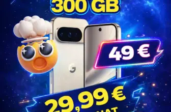 📱 Pixel 10 Pro + 300 GB 5G für 29,99 €/Mon. + 200 € Bonus