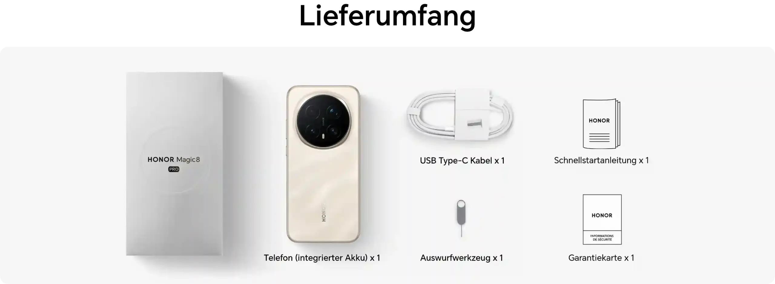 Honor Magic8 Pro 200MP Periskop-Telekamera