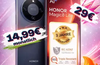 📱 Honor Magic 8 Lite + 12 GB Telekom ab 14,99€/Mon.!