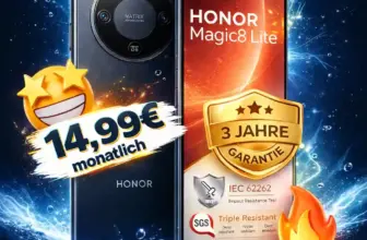 📱 Honor Magic8 Lite + o2 40 GB nur 14,99€ | 7.500 mAh ✓