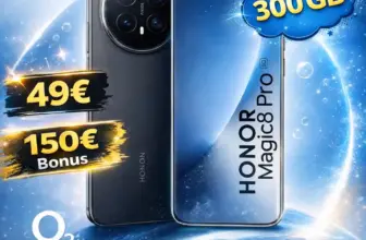 Honor Magic 8 Pro + o2 300GB Flat für 39,99€ mit 150€ Bonus