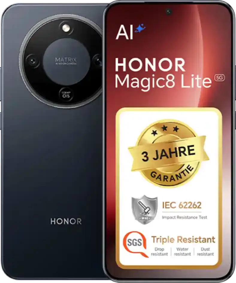Honor Magic8 Lite 256 GB für 9.95 EUR mit o2 Mobile XL 300 GB