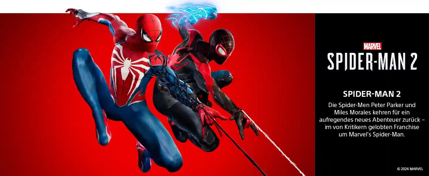 Marvel's Spider-Man 2 Gameplay-Screenshot mit Spider-Man in New York