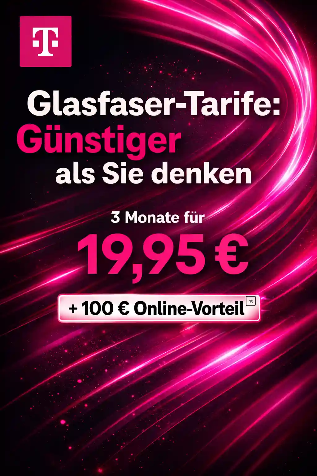 📶 Telekom Glasfaser ab 23€ | Tarife & Cashback 2026 ✓