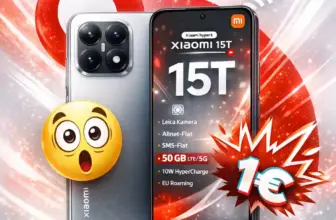 📱 Xiaomi 15T für 1€ + otelo 50 GB für 19,99€