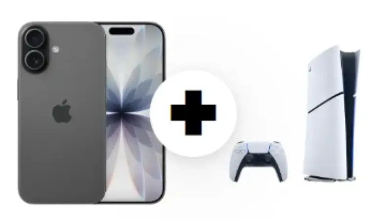 Apple iPhone 17 256 GB mit Playstation 5 Slim Digital Edition für 555.00 EUR mit o2 Mobile XL 300 GB