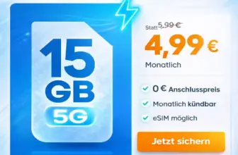 📱 Blau Allnet S Flex: 15 GB 5G für 4,99€