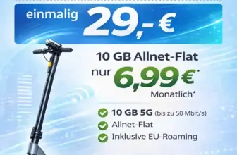 🛴 NIU KQI2 Pro E-Scooter mit 10 GB Flat für 6,99€
