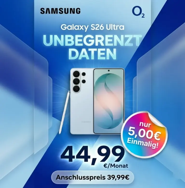 Galaxy S26 Ultra mit o2 Unlimited | Alle Deals im Vergleich
