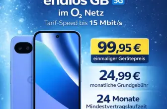 📱 Pixel 10a + o2 Unlimited 5G ab 6,15 €/Mo mit Trade-In