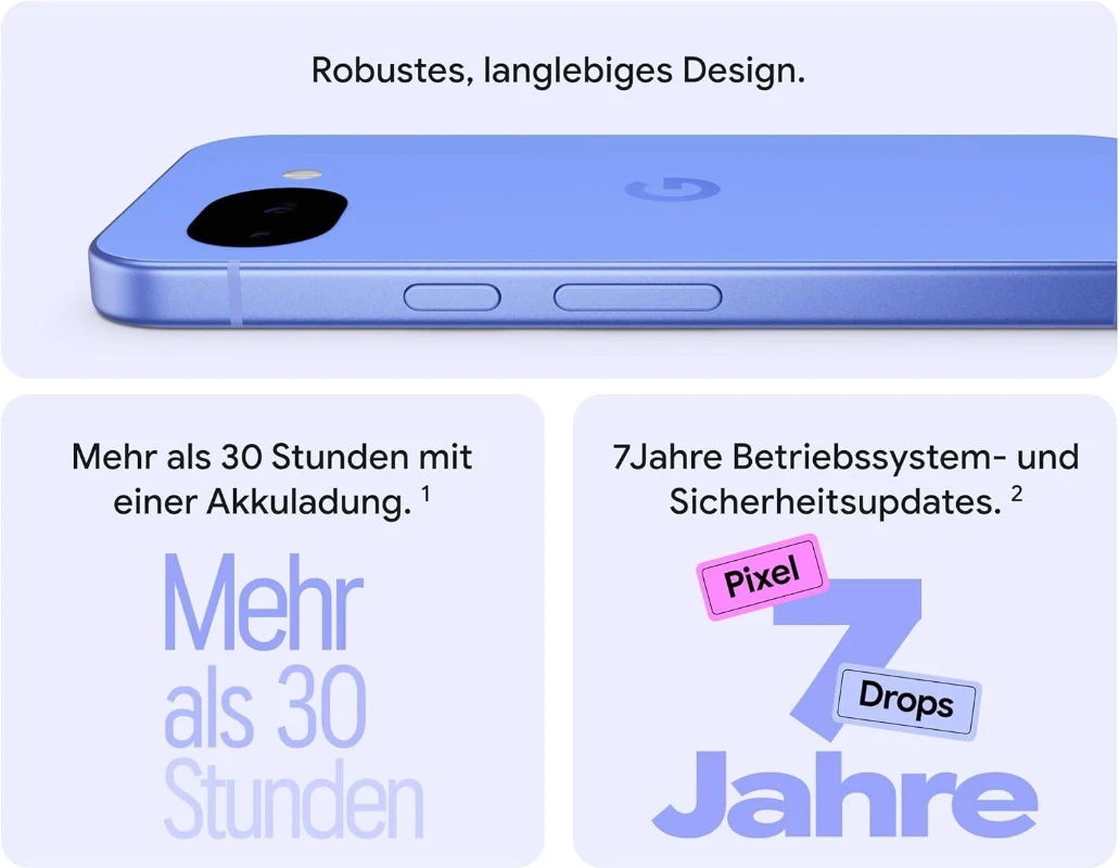 Google Pixel 10a Feature-Übersicht: 7 Jahre Updates, IP68, 5G, Gemini AI