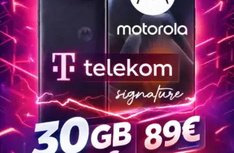 📱 Motorola Signature + Telekom 30 GB für -6,30€/Mon. ✓