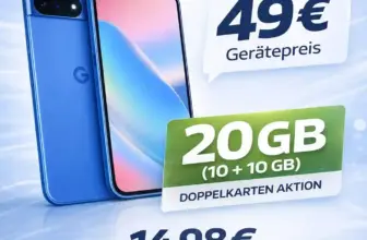 📱 Pixel 10 mit 10 GB 5G für 14,98€ | Effektiv −4,65€