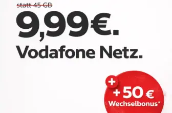 sparSIM Tarife ✓ 20 GB ab 4,99€ im Vodafone 5G-Netz