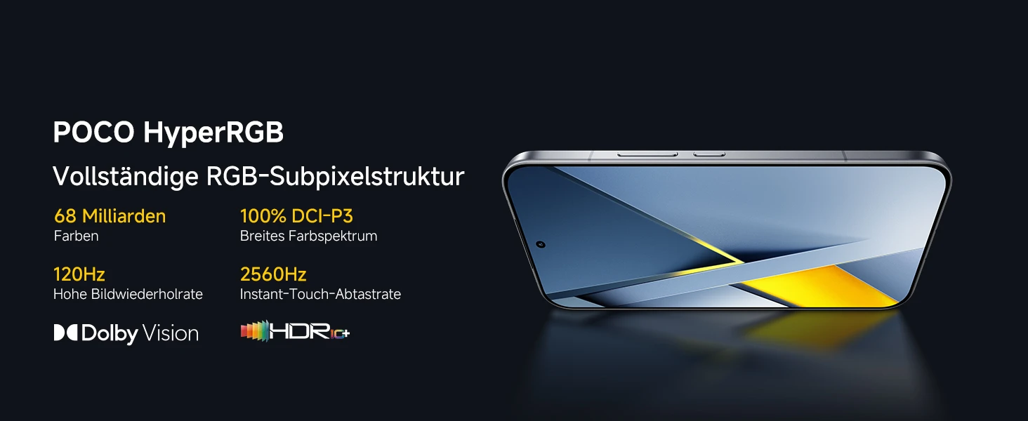 POCO F8 Ultra Display – 6,9 Zoll AMOLED mit 3500 Nits Spitzenhelligkeit