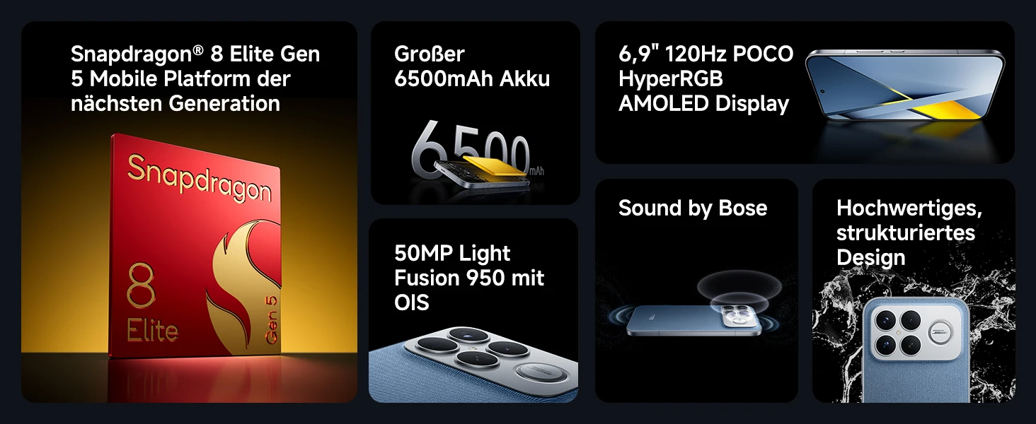 POCO F8 Ultra Highlights – Alle Features auf einen Blick