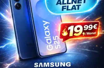 📱 Galaxy S25 für 39,99€ + 35 GB o2-Flat für -1,64 €/Mo.