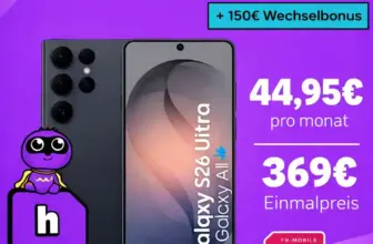 📱 Galaxy S26 Ultra 512 GB + Magenta M 50 GB ab 44,95€