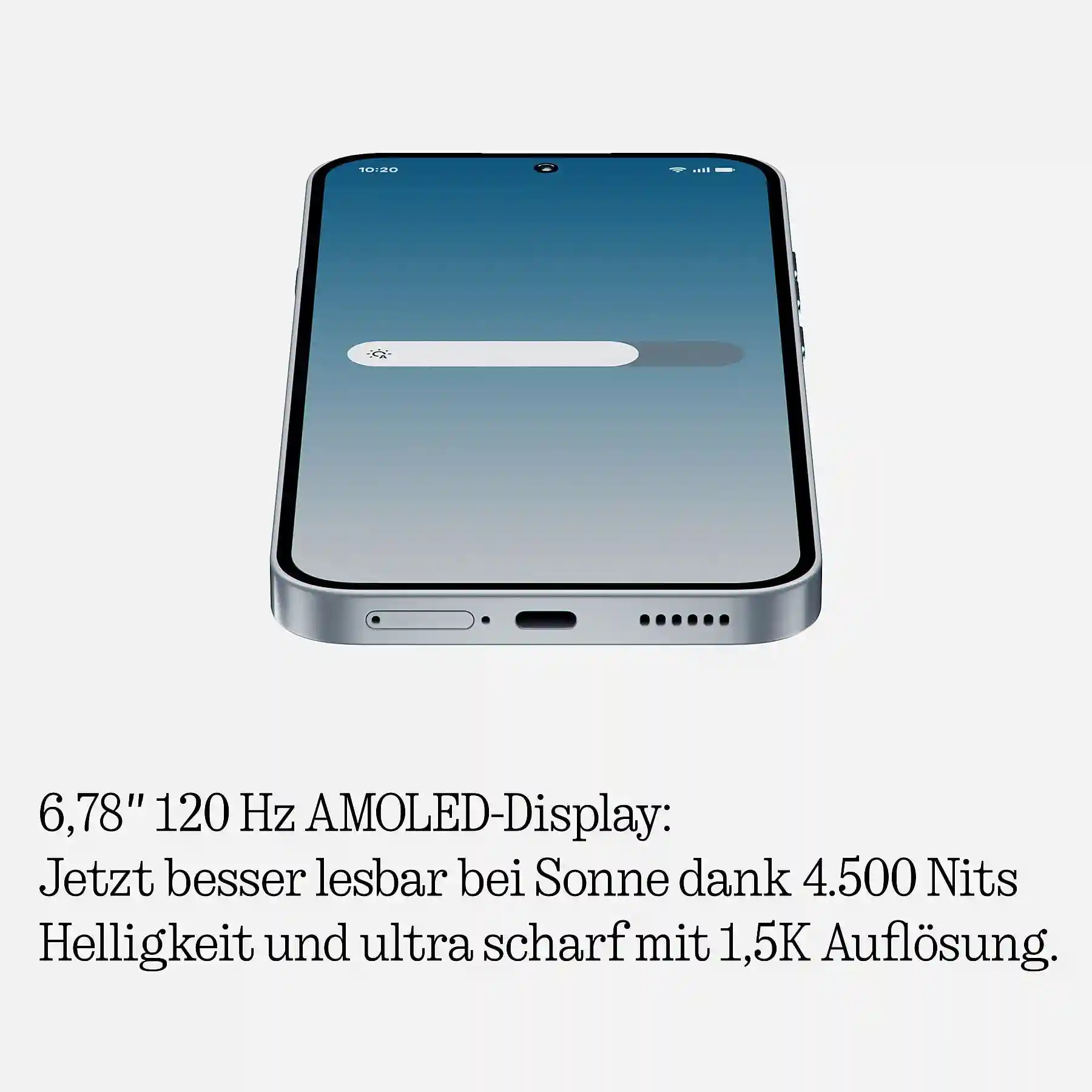 Nothing Phone 4a AMOLED-Display mit 120 Hz und 1.224 × 2.720 px Auflösung