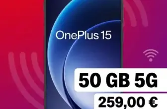 🔥 OnePlus 15 mit Vertrag | 50 GB otelo effektiv 0,28 €