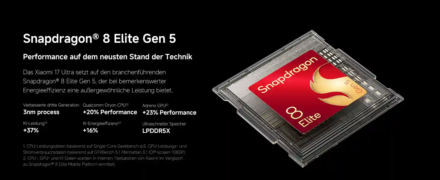 Xiaomi 17 Ultra mit Qualcomm Snapdragon 8 Elite Gen 5 Prozessor
