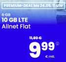 10 GB Flat für 9,99€ | 16 GB Flat für 12,99€ | monatlich kündbar
