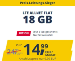 TOP DEAL: Freenet Mobile 18 GB Allnet Flat für 14,99€ | 25 GB Flat für 19,99€ | monatlich kündbar