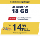 Freenet Mobile Vodafone LTE Allnet Flat Tarife | TOP-Deal: 18 GB für 14,99€ | 25 GB für 19,99€ | monatlich kündbar
