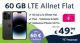 iPhone 14 Pro + 60 GB Telekom LTE eff. nur 7€/Monat!