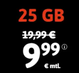BLACKSIM: 5 GB Flat für 4,99€, 20 GB für 8,99€, 25 GB für 9,99 €, 40 GB für 16,99€