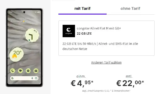 Google Pixel 7a für 4,95€ mit 22 GB Telekom congstar Vertrag eff. 4,95 €